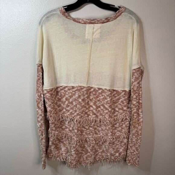 WE THE FREE Shirt Cream Orange Long Sleeve Women’s Size XS - Picture 6 of 6